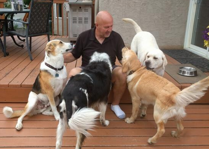 Edmonton dog walker Dan Meyer Edmonton dog walker Dan Meyer